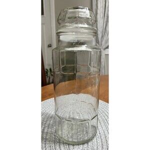 Vintage Planters Mr. Peanut Glass Jar With Lids 1978 Anchor Hocking